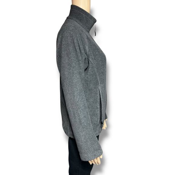 Columbia Womens Full Zip Casual Outdoor Fleece Sweatshirt Jacket Gray Small - Picture 3 of 11